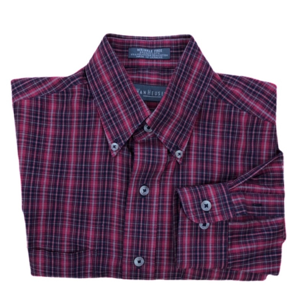 Van Heusen Button Down Shirt Size Small HP EUC - Picture 2 of 8